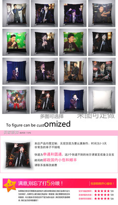 25明星抱枕 可定制DIY 胡彦斌